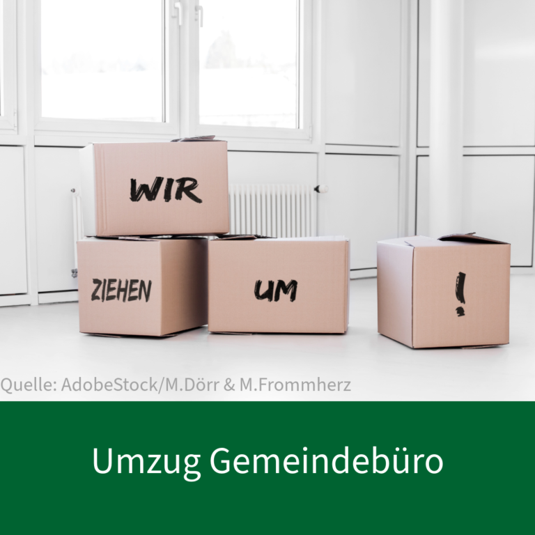 Umzug Gemeindebüro