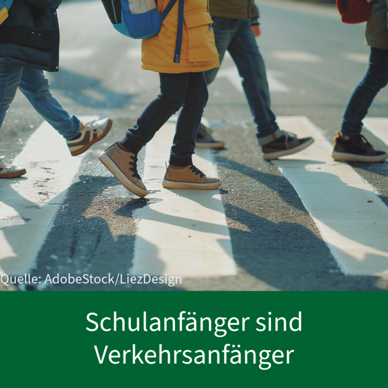 Schulanfänger sind Verkehrsanfänger